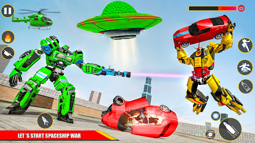 Spaceship Robot Transform Game screenshot 13