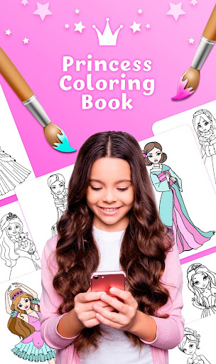 Princess Girls Coloring Book screenshot 1