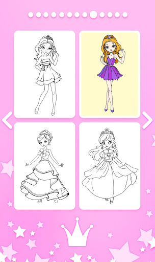 Princess Girls Coloring Book screenshot 5