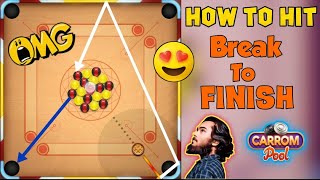 🌟Carrom pool🌟Best 6 Break To Finish🔥Hard trick shots Indirect gameplay 😱 OMG / Must Watch screenshot 4