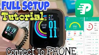 FitPro Full Tutorial | How To SetUp FitPro BRACELET Smart Watch D20Pro Connect To Phone screenshot 2