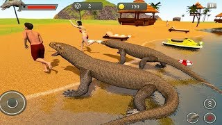 Komodo Dragon Family Sim Beach & City Attack - Best Android GamePlay #Animals Simulator screenshot 4