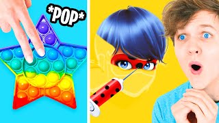 We Tried The MOST ODDLY SATISFYING APP GAMES!? (JELLY DYE, ASMR APP, DEEP CLEAN INC 3D!) screenshot 3