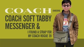 Bag Unboxing | Coach Soft Tabby Messenger in Army Green Color | Found a strap for my Coach Rogue 39 screenshot 4