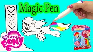 My Little Pony Imagine Ink Rainbow Color Pen Art Book with Surprise Pictures Cookieswirlc Video screenshot 2