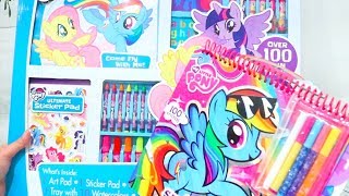 My Little Pony GIANT Coloring Set ! Toys and Dolls Activities for Children | Sniffycat screenshot 5