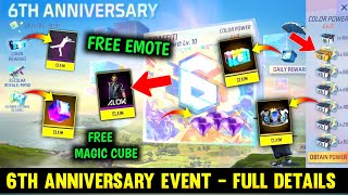 6th Anniversary🔥 Event Full Details | Free Fire 6th Anniversary Event | 6th anniversary new event screenshot 1